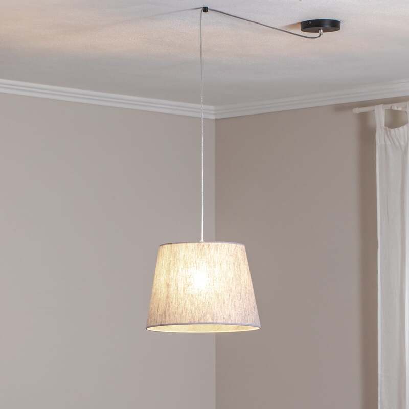 Pendellampe Ascot grau LED Hängelampe Pendelleuchte dimmbar dezentral Ø38cm - 5907106011037