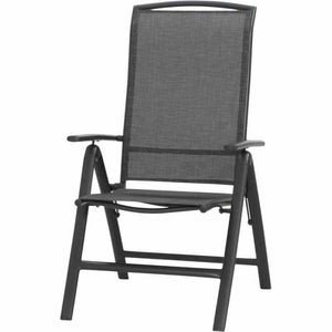 B-Ware Siena Garden Klappsessel Livorno Gartenstuhl Relaxsessel grau klappbar 58x65cm