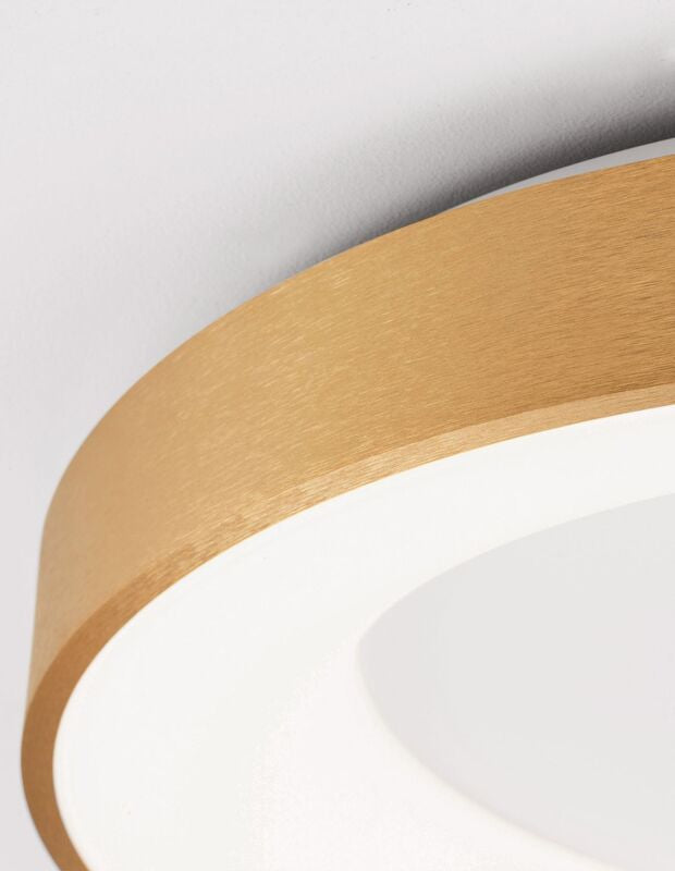 Nova Luce Deckenleuchte Deckenlampe Rando Thin LED Gold Warmweiß dimmbar 60 cm - 5212017420114