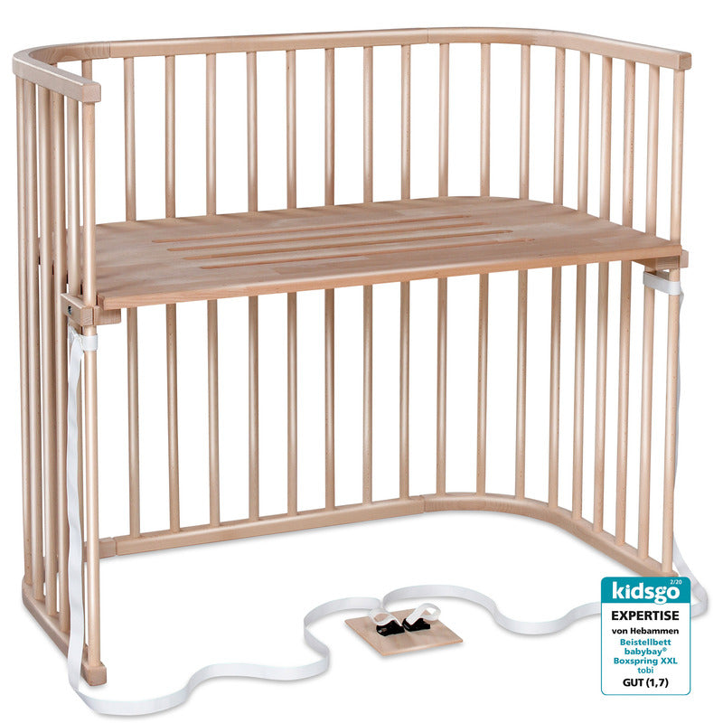 Babybay Beistellbett Boxspring XXL natur antibakteriell stufenlos verstellbar - 4262356530341