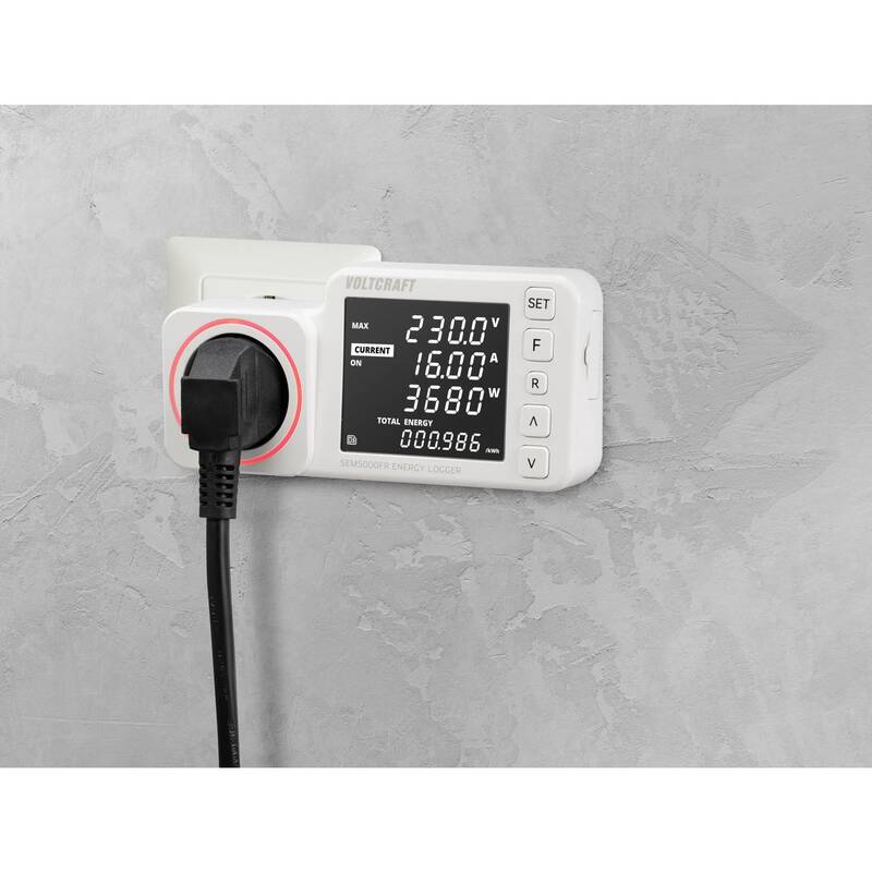 VOLTCRAFT SEM5000 FR Energiekosten-Messgerät Kostenprognose Alarmfunktion 3680 W - 4064161218854
