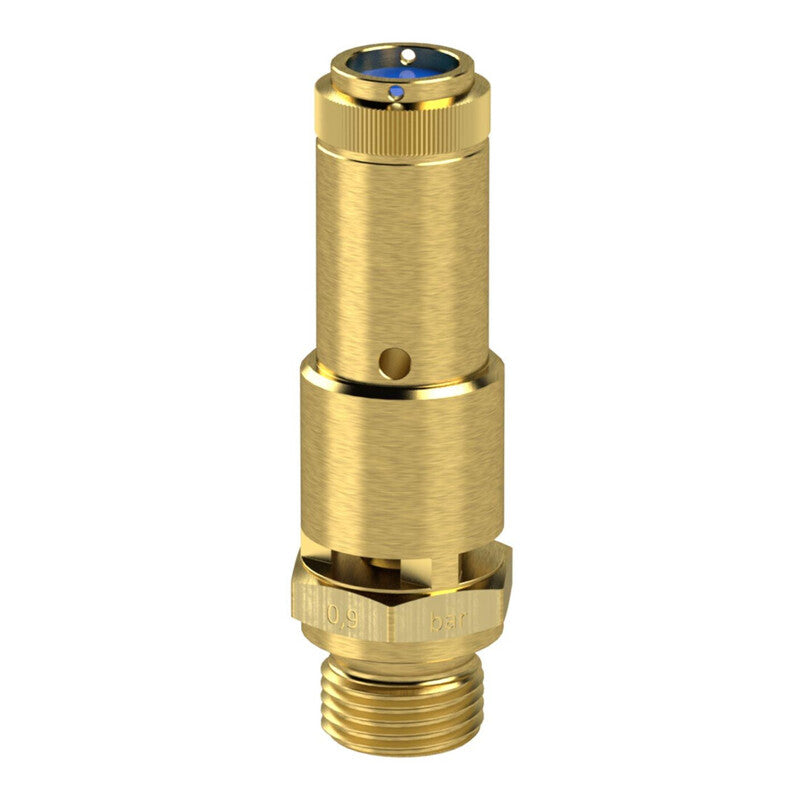 Riegler Sicherheitsventil DN 10 Messing Druckluft Ansprechdruck 11 bar G 3/4 - 4047322050005