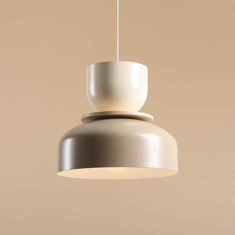 Aldex Hängeleuchte Pendelleuchte Uto beige creme Metallschirm E27 LED dimmbar - 5904798659042