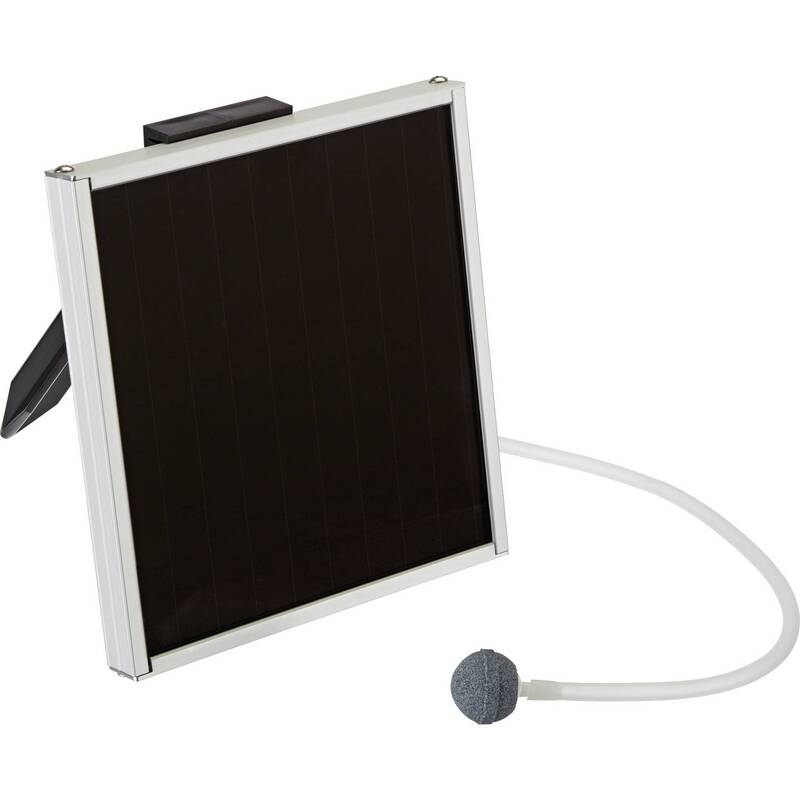 Pontec Solar-Teichbelüfter PondoSolar Air 150 Plus 80l/h Li-Ionen Akku 2m - 4010052467856