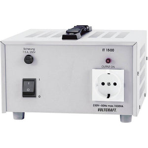 B-Ware Voltcraft IT1500 Universal Labor-Trenn-Transformator Festspannung 1500 VA 230 V