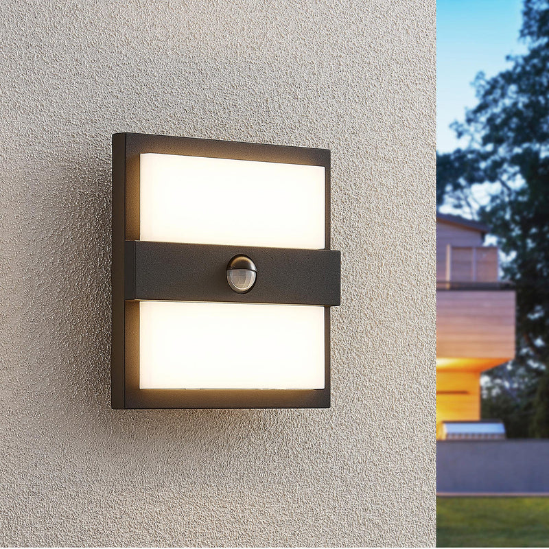 Lucande Gylfi LED-Außenwandleuchte AußenWandleuchte Wandleuchte quadratisch Sens - 4251096574432