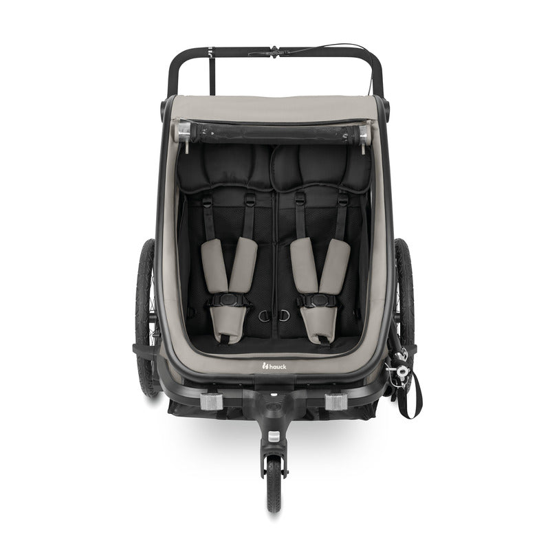 Hauck Fahrradkinderanhnger Bike N Walk Duo, Für 2 Kinder, Inkl. Deichsel - 4007923515082