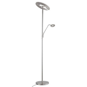 B-Ware FISCHER HONSEL Stehleuchte Stehlampe LED Dent nickel weiß matt dimmbar 180 cm