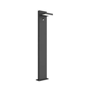 B-Ware Lucande Wegeleuchte Silvan LED Gartenleuchte Pollerleuchte anthrazit 100cm