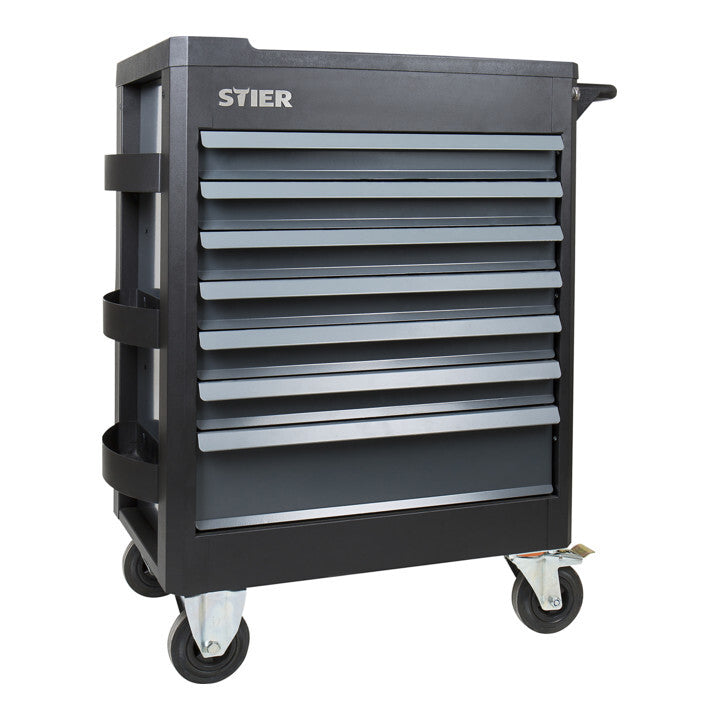STIER Werkstattwagen Premium Werkzeugwagen schwarz 7 Schubladen 500kg Traglast - 4260439003591