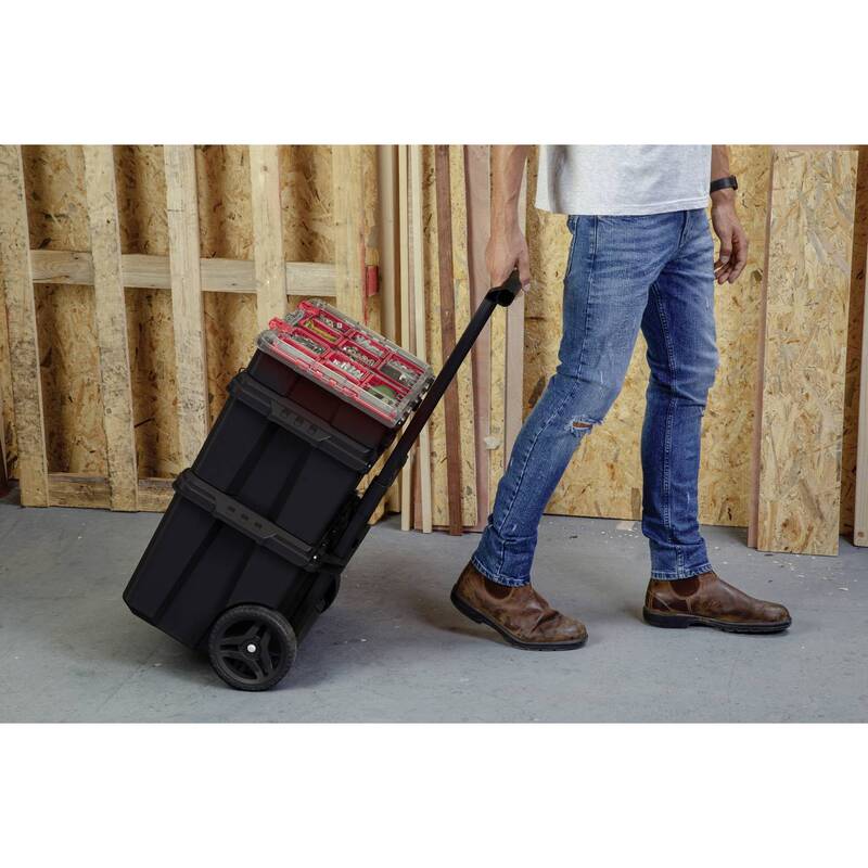 STACK N ROLL Werkzeugkasten unbestückt schwarz 150 l 35 kg Keter - 7290112634856