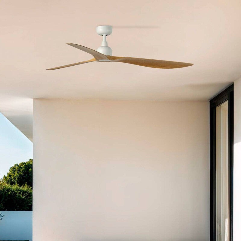 FARO BARCELONA Deckenventilator Outwood braun IP44 150cm leise 6 - 8421776402904