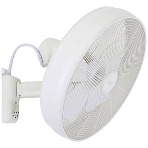 B-Ware Lucci Air Wandventilator Schwenkbar 50W Ø460mm Weiß für Wohnräume Fernbedienung