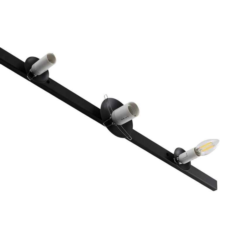 Aldex Wandleuchte Garda 3 schwarz Metall Glas 3-flammig Wandlampe Lampe Spot - 5904798656461