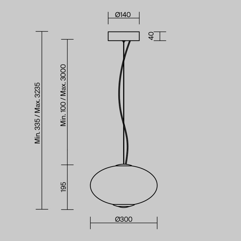 Maytoni Pendelleuchte Hängelampe LED Bruma weiß Glas - 4099776161820