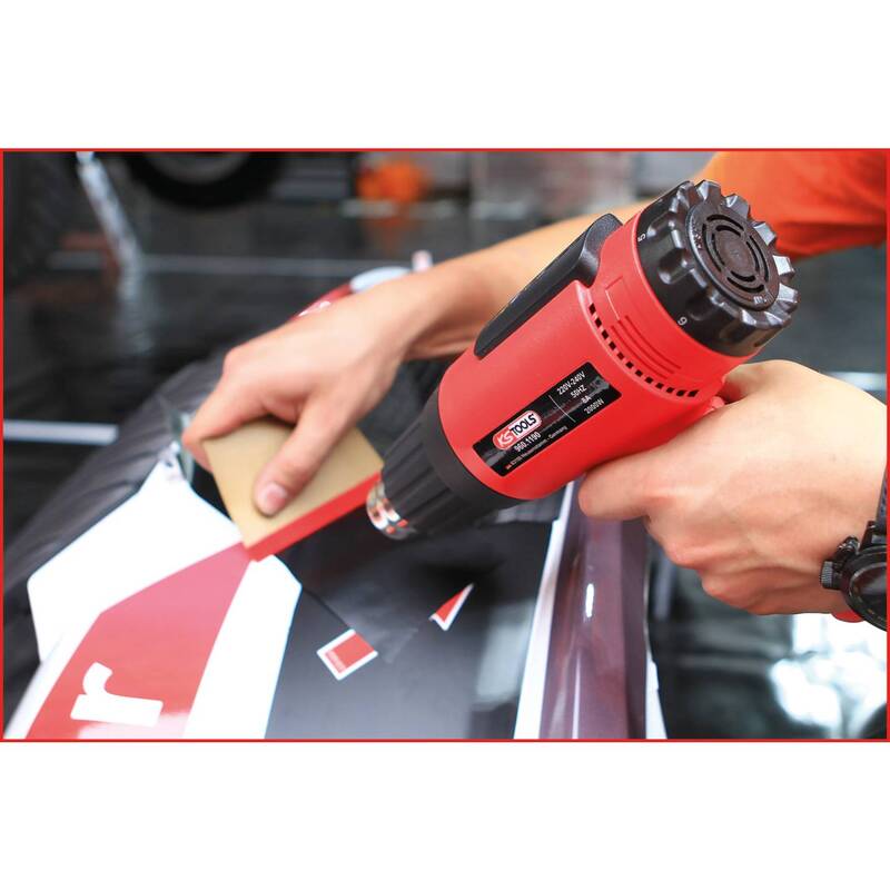 KS Tools Heißluftgebläse 2000W Heizgerät Handwerk Werkzeug 500l/min 240V 670g - 4042146512296