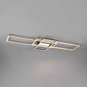 B-Ware Trio Lighting LED Deckenleuchte Lampe Irvine messing dimmbar Fernbedienung CCT