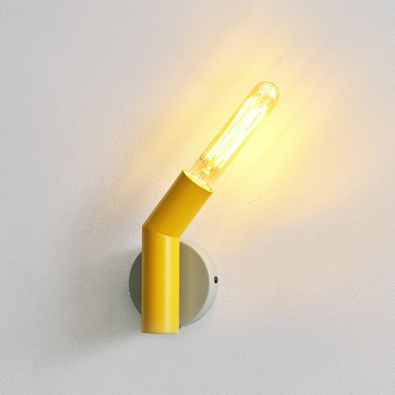 OSRAM Wandleuchte Decor Straw Lampe LED Stahl grau gelb E27 moderne Leuchte - 4099854454684