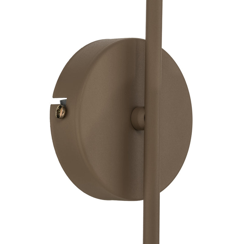 Wandleuchte Cambridge LED Wandlampe dimmbar beige matt Stahl Glas E14 34cm - 5907565930085