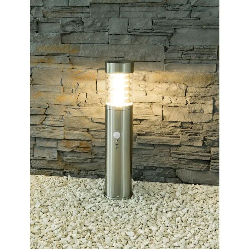 Heitronic Außenstandleuchte Gartenleuchte SATURN LED Edelstahl 12W IP44 510mm - 4002940368925