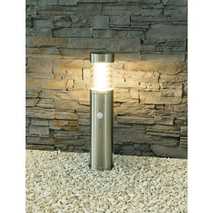 B-Ware Heitronic Außenstandleuchte Gartenleuchte SATURN LED Edelstahl 12W IP44 510mm