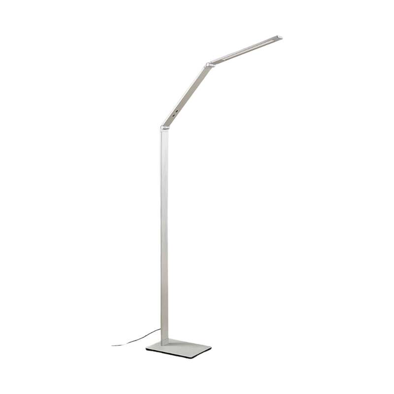 Lucande Stehleuchte Nicano LED dimmbar grau Aluminium 125cm CCT 3000K-6000K - 4251096541991