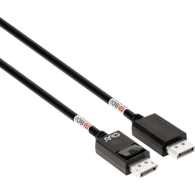 club3D DisplayPort Kabel Anschlusskabel DisplayPort CAC-1092 Schwarz 1,6 m DP - 8719214473204