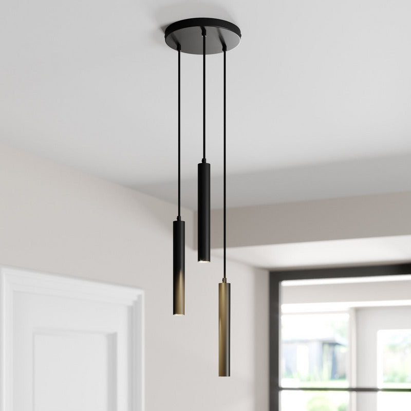 Arcchio Pendelleuchte Hängelampe LED Schwarz Aluminium Esszimmer Wohnzimmer - 4251096568646