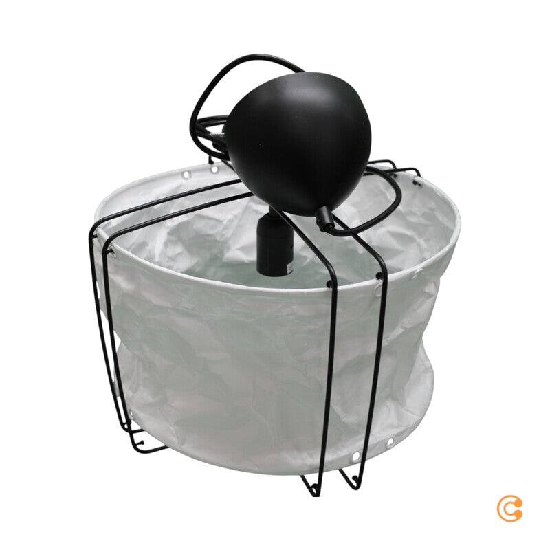 Nordlux Pendelleuchte Hängelampe Cardine weiß schwarz Textil Metall E27 LED 35cm - 5704924015847