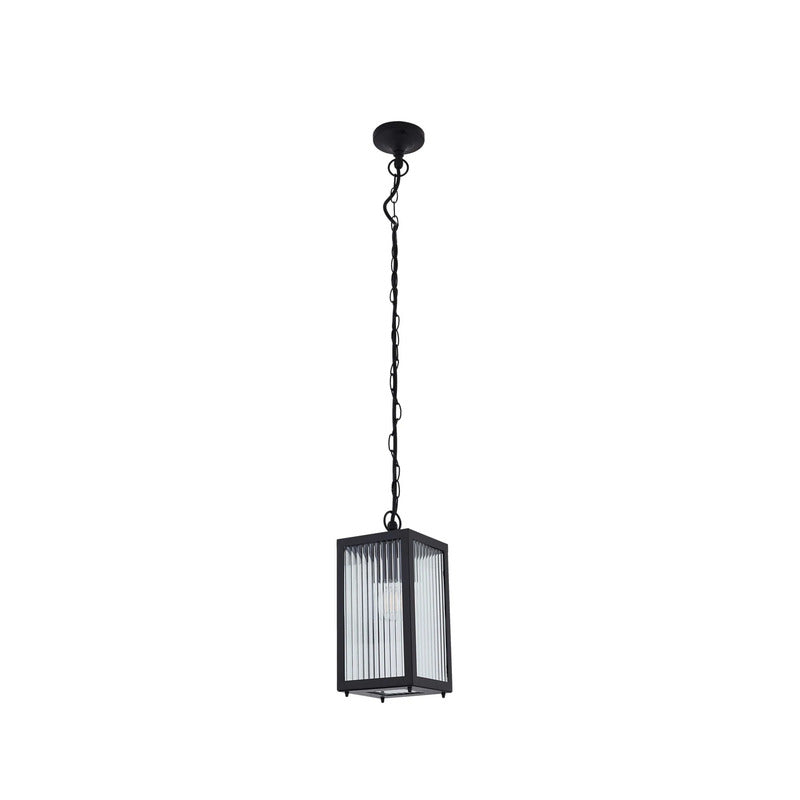 Lindby Bolgar Outdoor Pendant Light, Black, Metal, Glass - 4251911798302