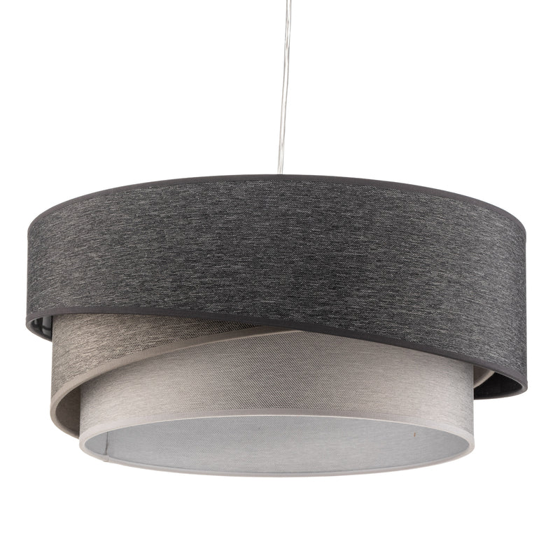 Kobo Hängeleuchte Pendelleuchte Lampe dimmbar graphit grau weiß 25cm Ø45cm - 5903689181464