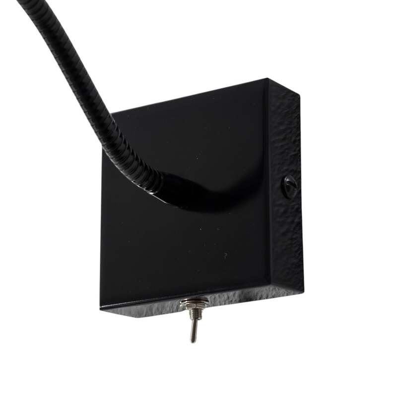 Argon Wandlampe Leselampe Ojos schwarz verstellbar Stahl 33 cm G9 LED Schalter - 5902553237696