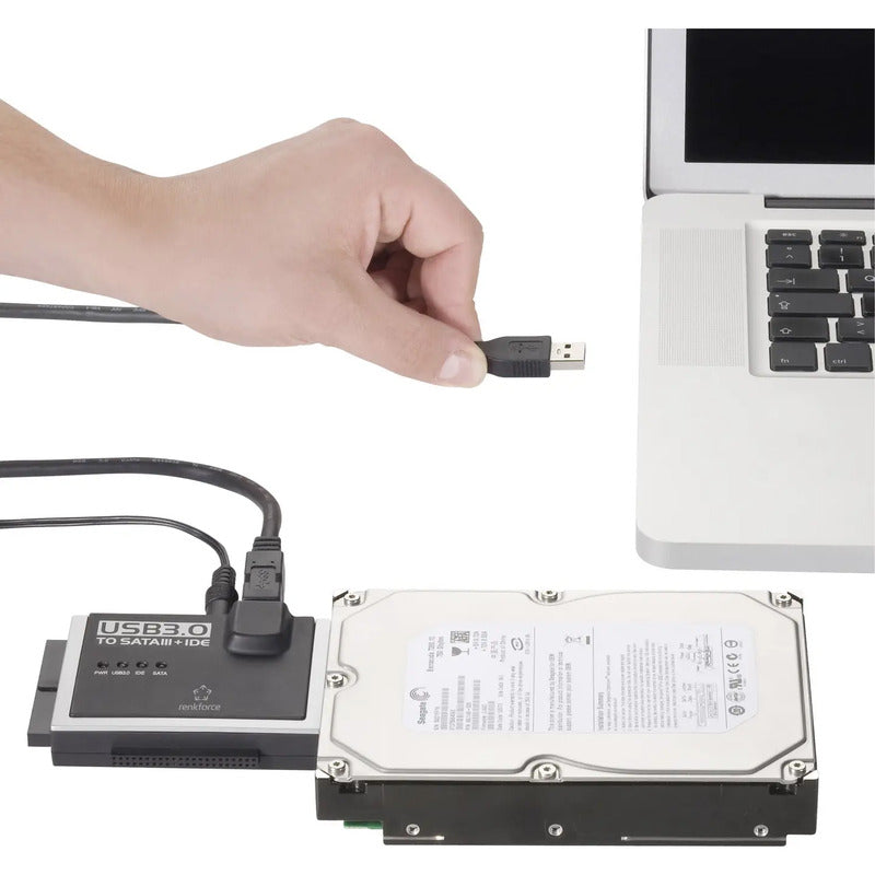 Renkforce USB 3.0 zu IDE+SATA Konverter Externe Festplatte Adapter 2.5-3.5" Kit - 4016138941180