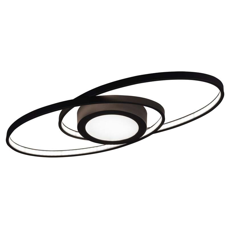 Reality Deckenleuchte Galaxy dimmbar LED anthrazit 57x23cm 3000K 3000lm Leuchte - 4017807446210