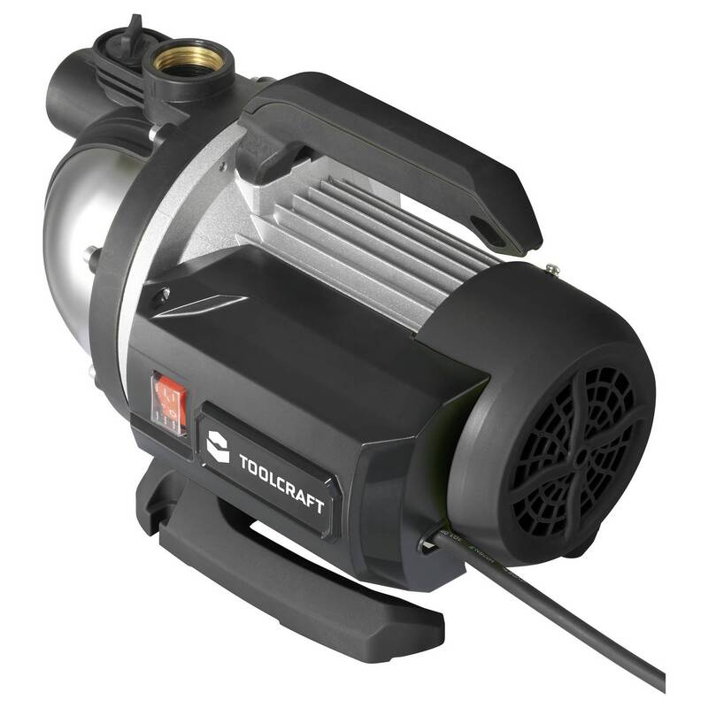 Toolcraft Gartenpumpe Wasserpumpe 7000l/h 48m Druckpumpe IPX4 1100W kompakt - 4064161478548