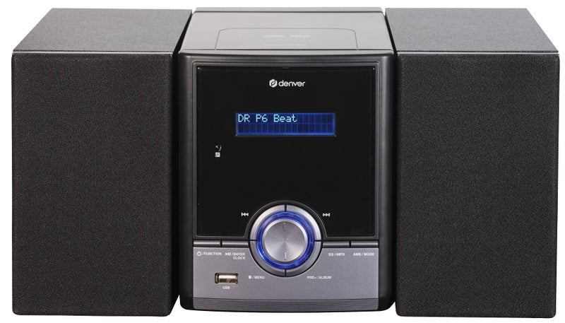 Denver MDA-285 DAB FM Musiksystem mit Bluetooth CD MP3 2x5W schwarz - 5706751075162