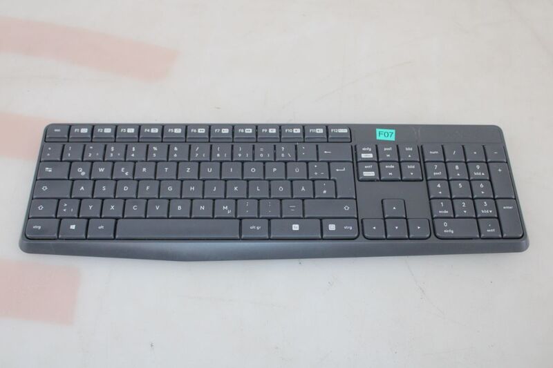 Logitech Tastatur Maus Set MK235 Wireless grau spritzwassergeschützt langlebig - 5099206063990