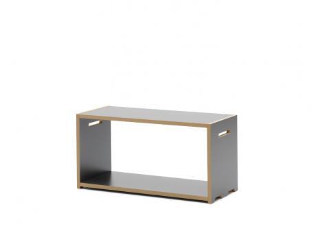 Tojo Hochstapler Regalsystem Grundmodul Regale Regalboden Deko niedrig anthrazit - 0742832205085
