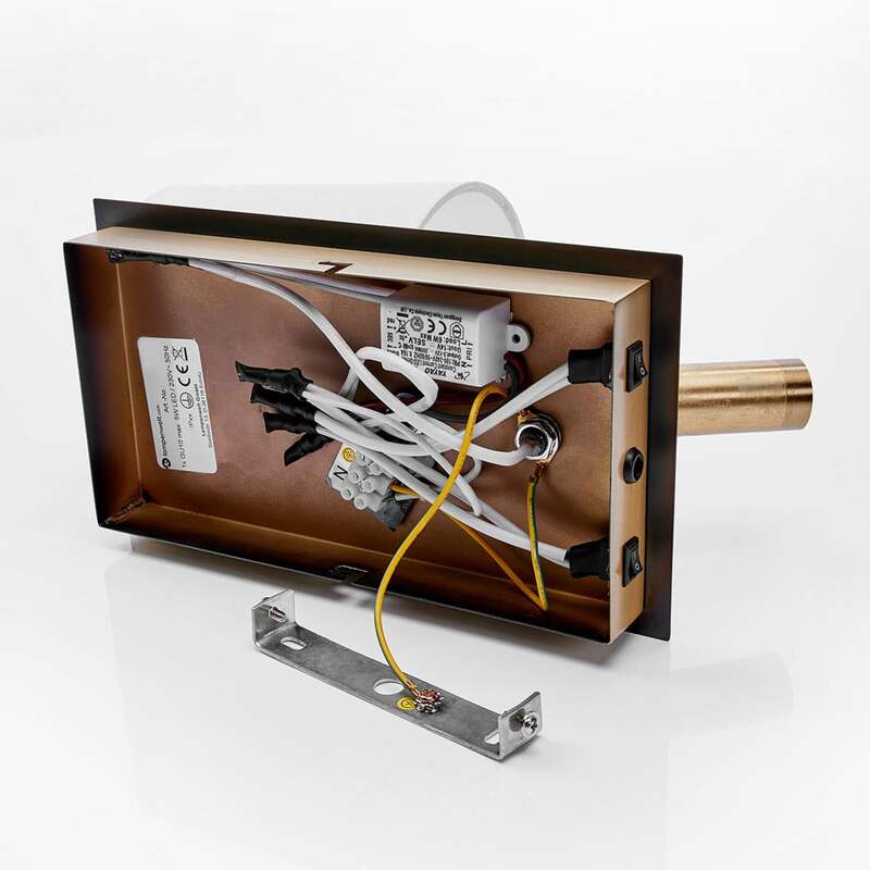 Lindby Wandleuchte Wandlampe Aiden LED Leselicht Stoffschirm altmessing weiß - 4251096554779
