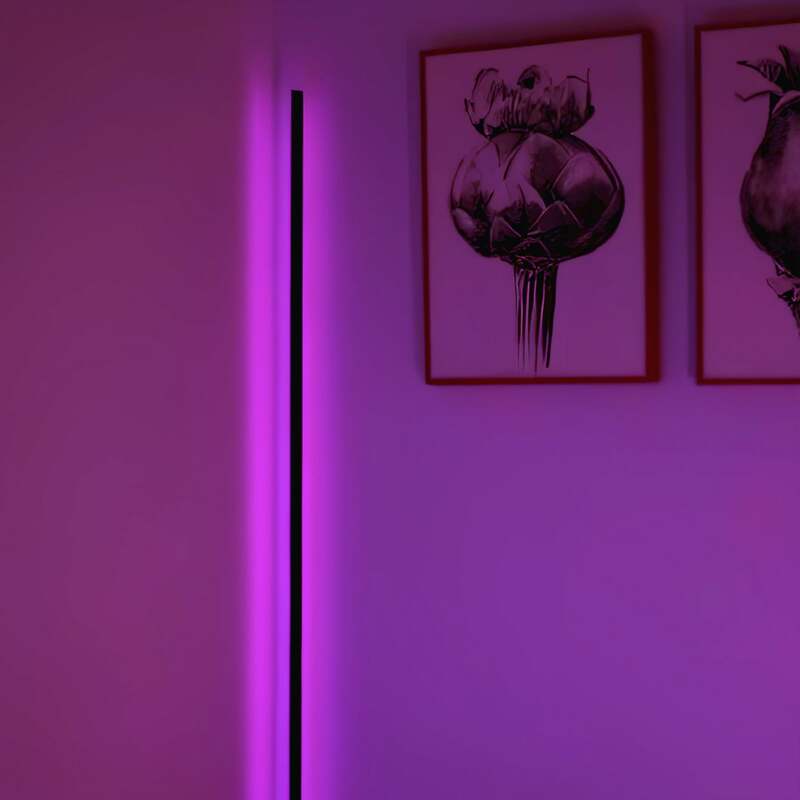 OSRAM Stehlampe Stehleuchte SMART WiFi LED Rund Schwarz RGB Tunable White - 4099854472176