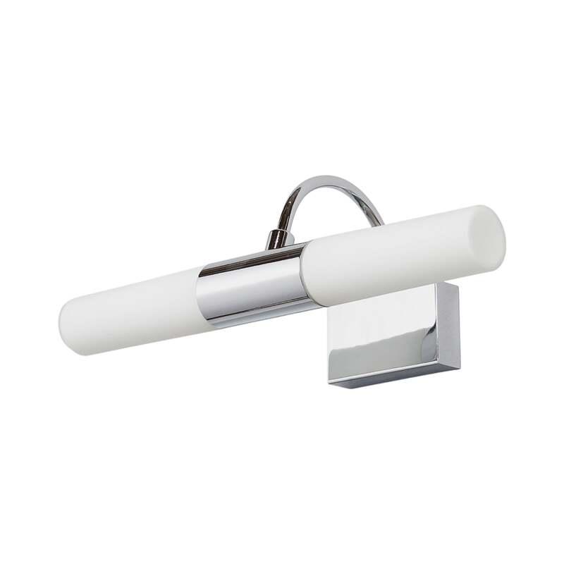 Lindby Spiegelleuchte Wandleuchte Devran LED Lampe dimmbar chrom 36x13,5cm IP44 - 6291106550450
