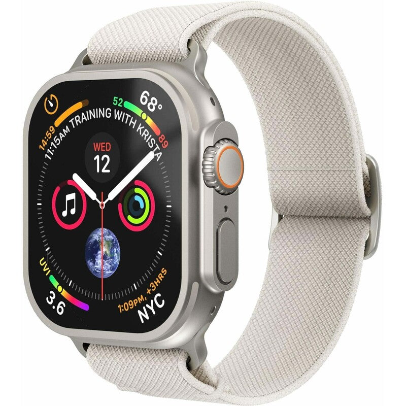 VONMÄHLEN Armband Classic Nylon Loop für Apple Watch 40/41/42 mm creme - 4251483661967