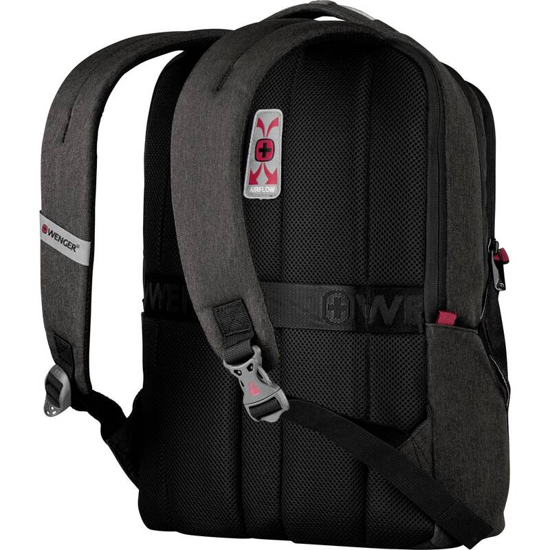 Wenger Notebook Rucksack MX Professional Grau mit Check-in Fach für Laptops - 7613329114476