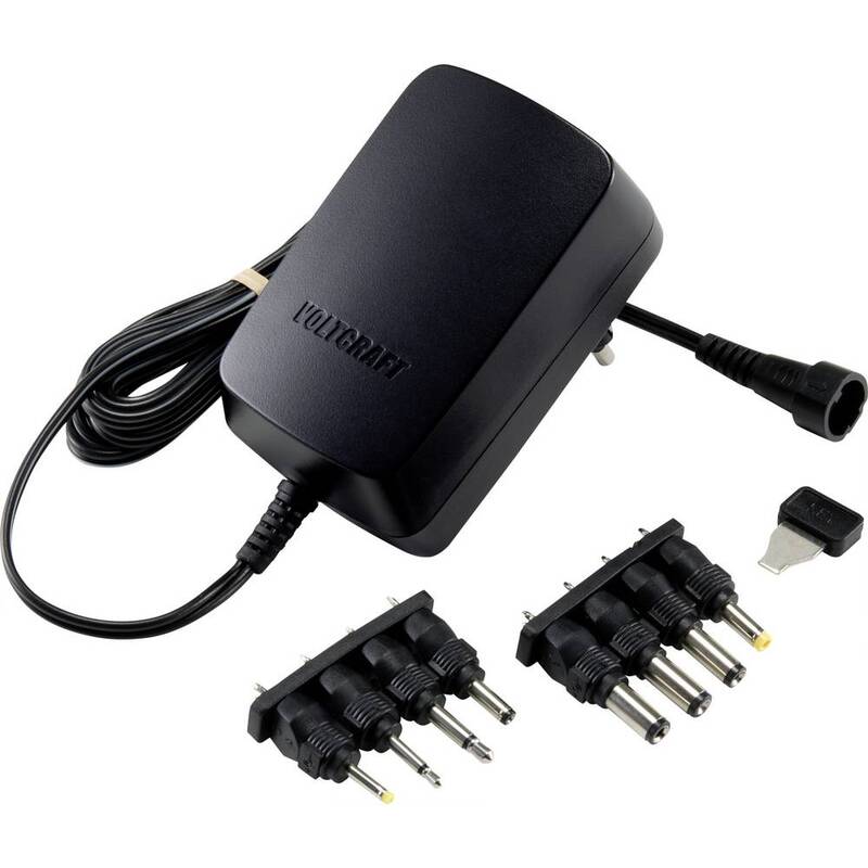 VOLTCRAFT USPS-1500N Steckernetzteil Netzteil einstellbar 3 4,5 5 6 V/DC 5 STÜCK - 4064161042091