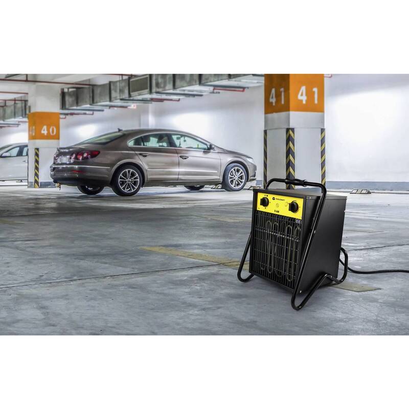 TOOLCRAFT Bauheizer 9000 W Schwarz/Gelb Heizlüfter für 75 m² Räume - 4064161256078