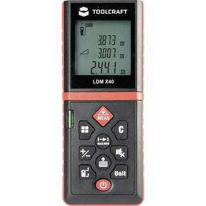 B-Ware Toolcraft Laser-Entfernungsmesser LDM X40 40m Messgerät Nivelliergerät präzise