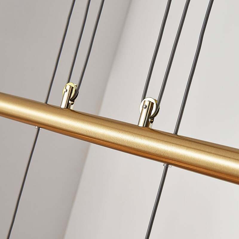 Lindby Hängelampe Hängeleuchte Simeon LED Pendelleuchte dimmbar messingfarben - 4251096505870