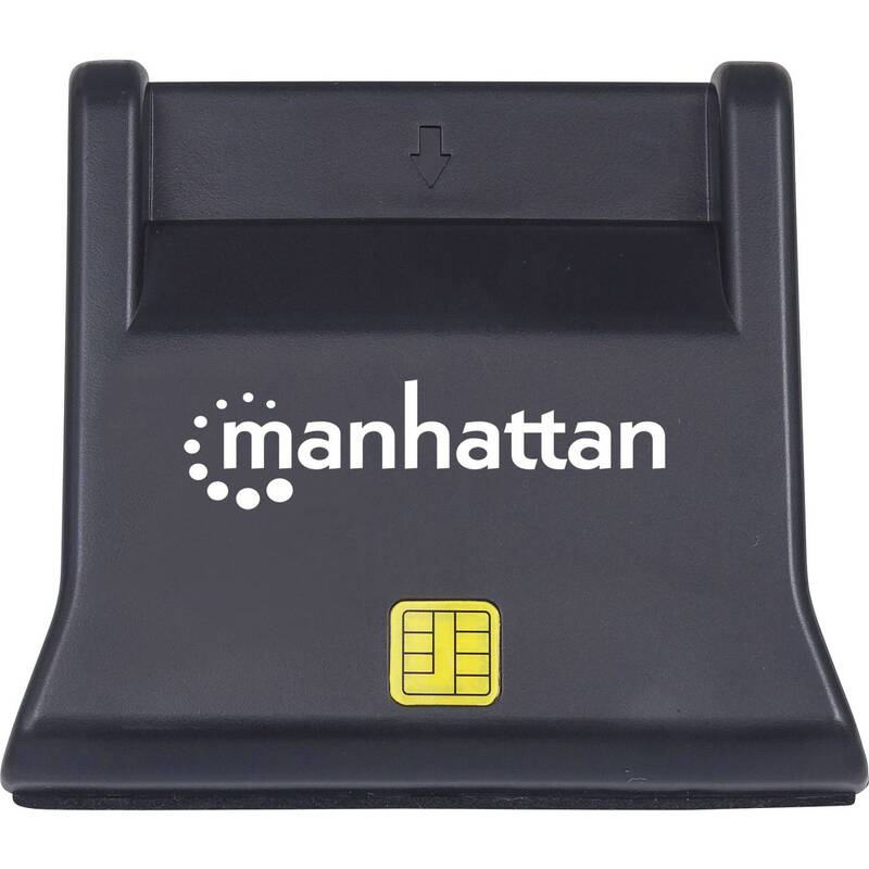 Manhattan Chipkartenleser USB-Smartcard SIM Kartenlesegerät kompakt Lesegerät - 0766623102025