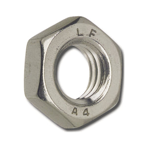 B-Ware Edelstahl Sechskantmutter Mutter ISO4035 M10 Flach DIN439-2 100 Stück