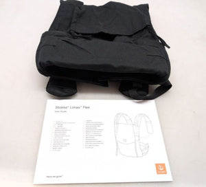 B-Ware STOKKE Babytrage Limas Flex Schwarz Fullbuckle Bio-Baumwolle 20kg Trage